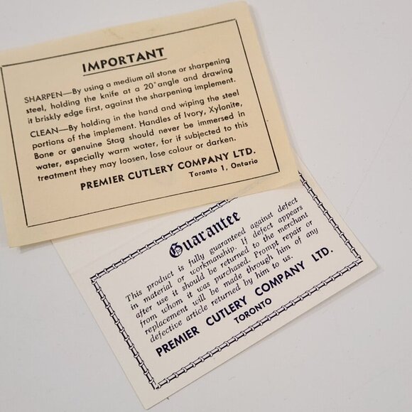 Premier Cutlery Toronto Stainless Steel Knife Knives Set of 6 Sheffield England - Picture 5 of 9